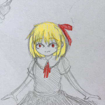 ルーミアを描くのもいいね(・ω・)φ