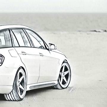 スケッチ W212 E63 Wagon