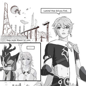 Lumine tracks down Aether...