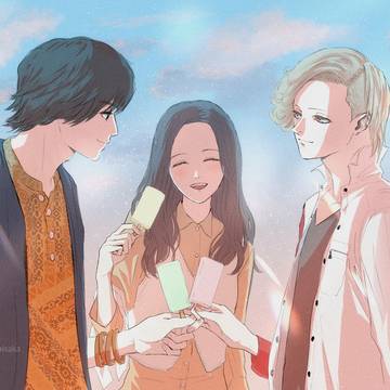 3人とアイスといつかの明日