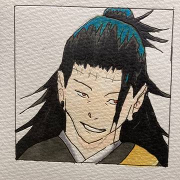未完成な夏油傑。漫画の模写