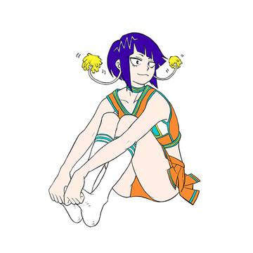 耳郎響香ちゃんチアガール。耳でフレフレ