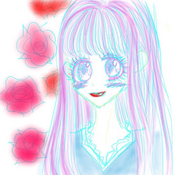 薔薇と女子