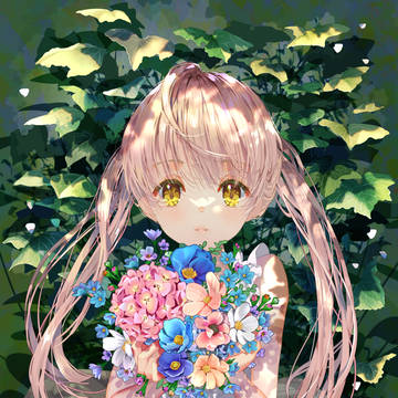 Girl with Flowers