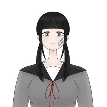 黒セーラー服×包帯