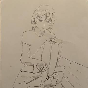 少女の足