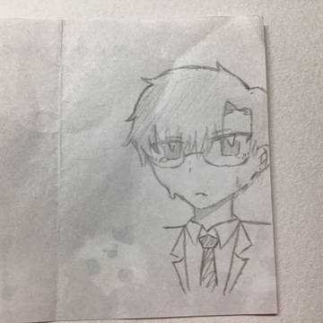 泣き顔の小峠描いてみた