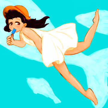夏を先取りする女の子