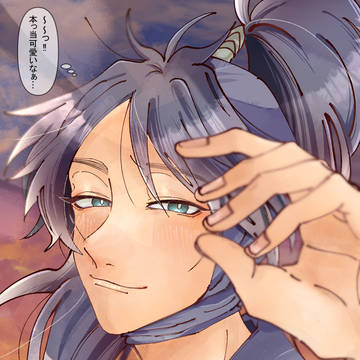 愛おしそうに頭を撫でるkkt hisk