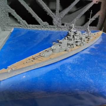 年明け後に完成した艦船模型。