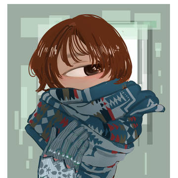 単眼イラスト1月・2月（ほぼワンドロ絵）