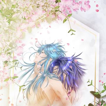 Hot spring in spring