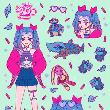 Jinx Sticker Set