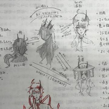 何となく描いた創作家族