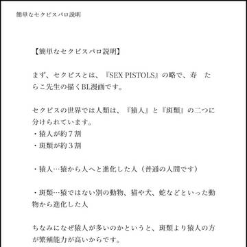 超簡単なイラスト無しセクピスの説明