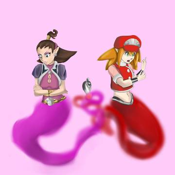 Commission: Mega Man Gal Genies