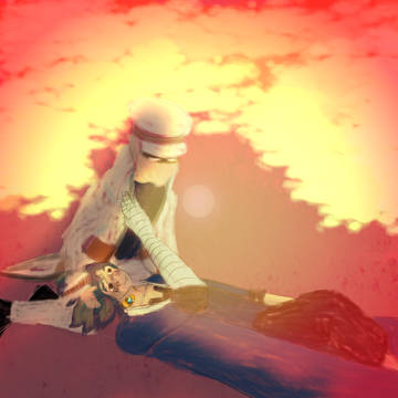A date in the sunset
