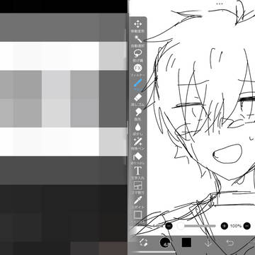 今描いてるラフの武道くんがクッソ可愛く描けたから見てほしい