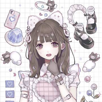 白猫メイドさん