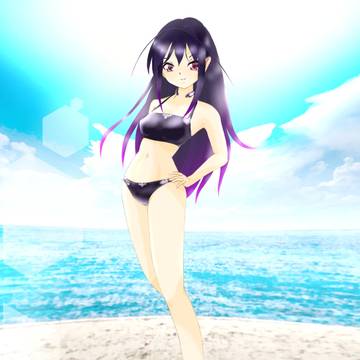 浜辺の先輩