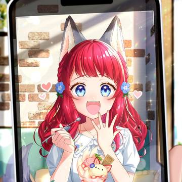 パフェと一緒に