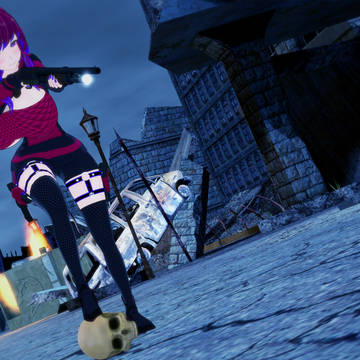 Velo with a shotgun