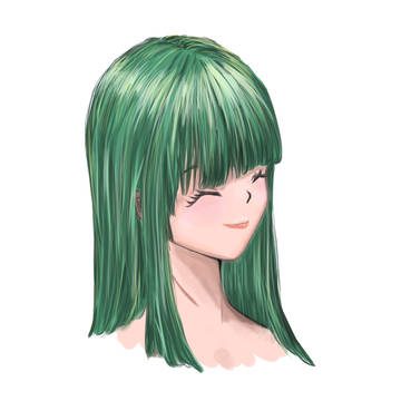 緑髪の女の子