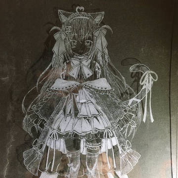 風莉ルアちゃんガラス板