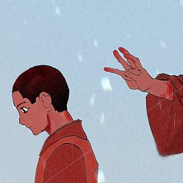 孤を描く