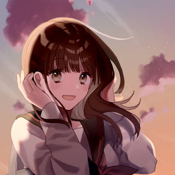 茜色の空