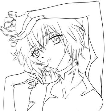 らくがきアヤナミ線画
