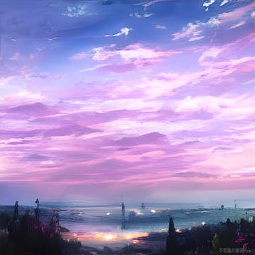 微光を放つ海