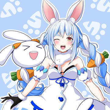 ぺこら&野うさぎ