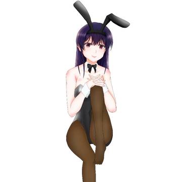 BunnyGirl-coloured full body