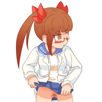 ノーパンたくし上げ袋晶葉