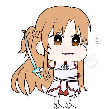 짱구 그림체로 변한 유우키 아스나(Asuna)