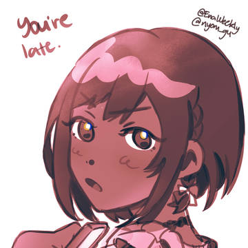 週刊絵名 - You're late.