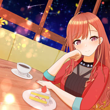 夏葉とカフェ