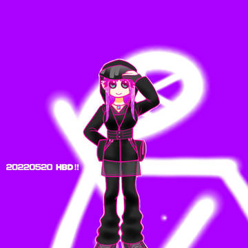 2022 HBD！イラスト