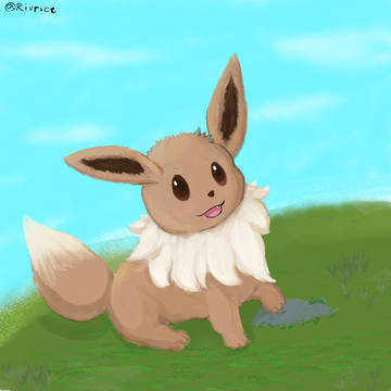 高原のイーブイ
