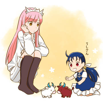 メイヴとクー・フーリン（幼女）
