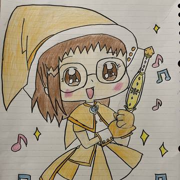 ドッカ〜衣装はづきちゃん(イラスト初投稿)