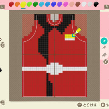 あつ森でザフト軍の赤服をデザインしてみた。