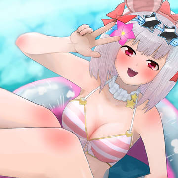 暑いので水着ビカラちゃん