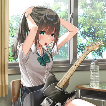 自分の席にギター少女が座っていた件