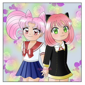 ちびうさ and アーニャ