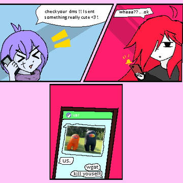 average me and friend convo