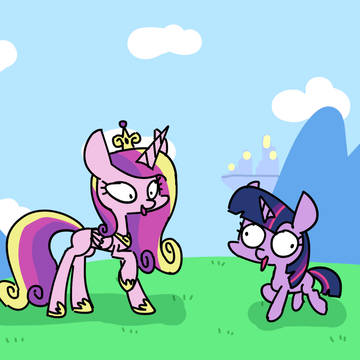 Cadance and Twilight