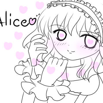 アリスマーガトロイド描きました☆