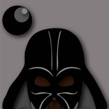 Darth Vader - Paper Cut style